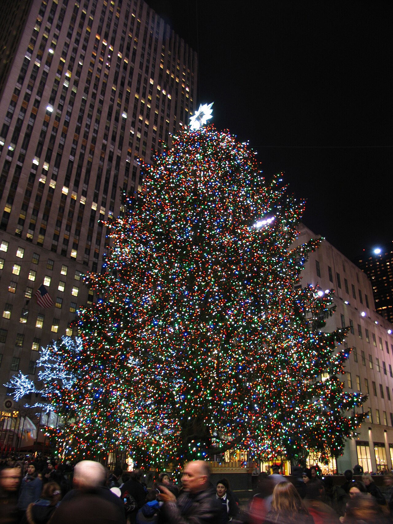 Rockefeller Center Christmas Tree 2026 in New York — Photograph from an earlier edition; the current display can differ.