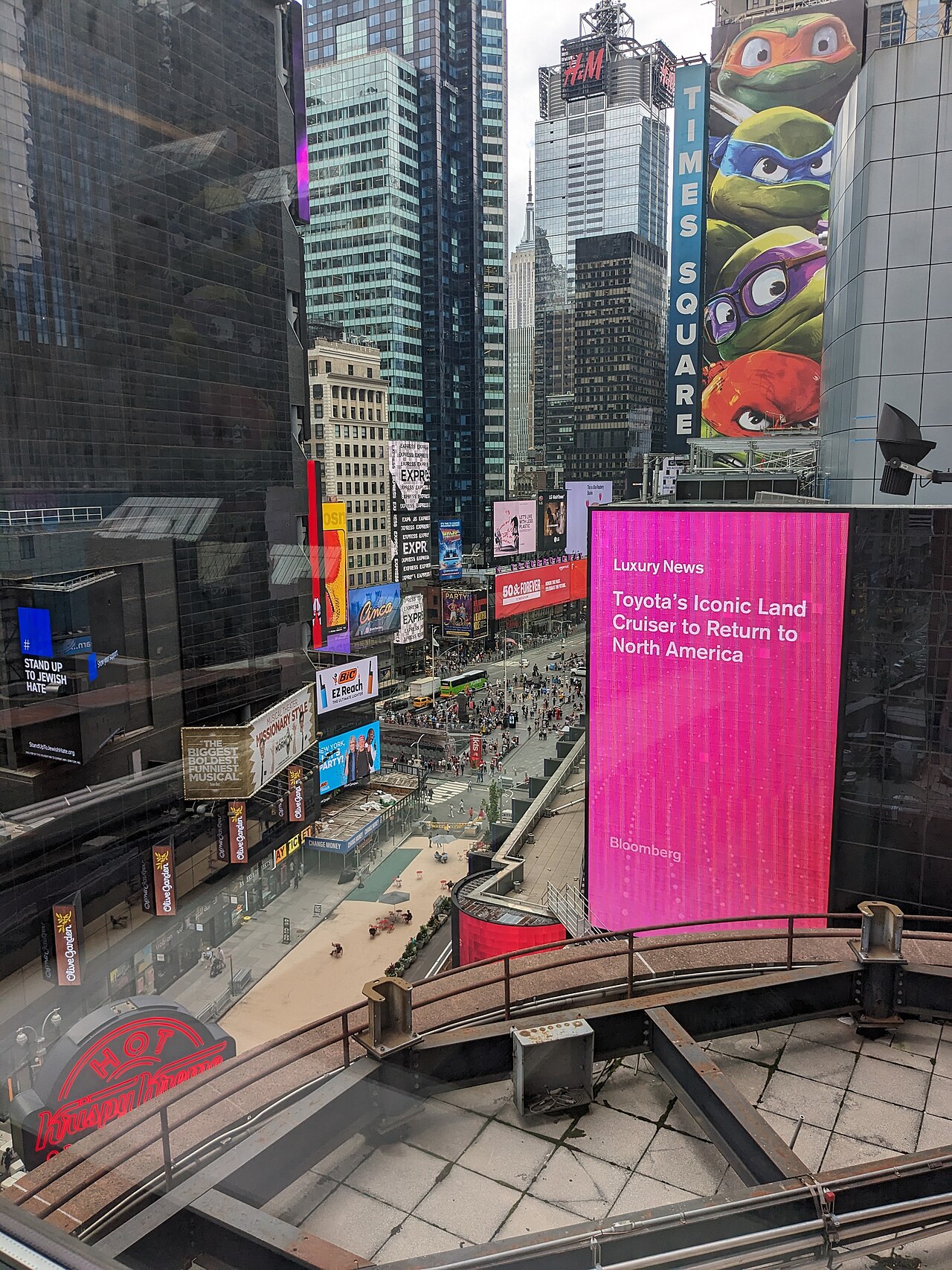 Diwali at Times Square 2026 in New York — Location photo; not a photograph of the 2026 event.